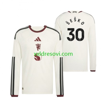 Manchester United Benjamin Sesko 30 Treći Nogometni Dres 2026-2027 Dugim Rukavima Manchester United Benjamin Sesko 30 Treći Nogometni Dres 2026-2027 Dugim Rukavima